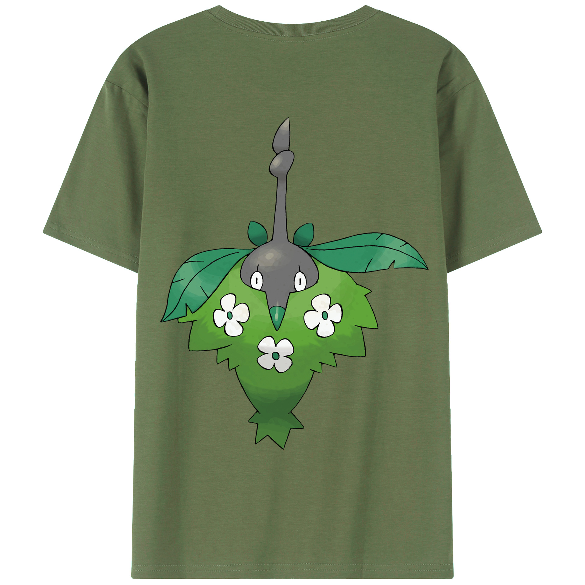 （画像用） ポケットモンスター Pokémon 綿100％ メンズ半袖Tシャツ（バックプリント） 通気性
